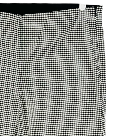 Old Navy Women's Black Tan Stretch Houndstooth Ankle Pants Size 14 Zip Side NWOT - Picture 7 of 12